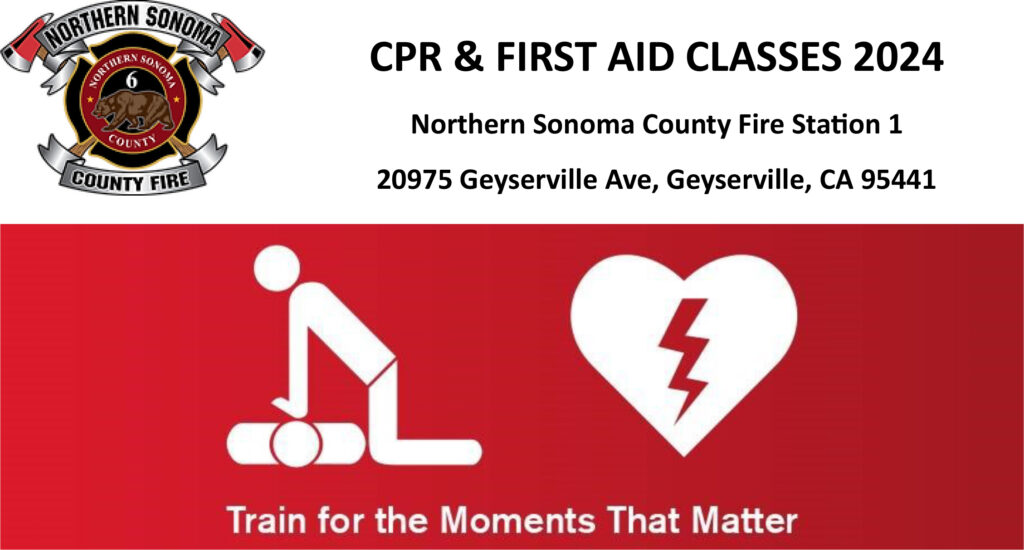 Empower Yourself with Life-Saving Skills: Free CPR and First Aid Classes at Geyserville Fire Station