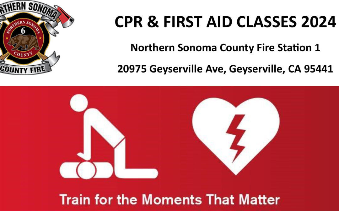 Empower Yourself with Life-Saving Skills: Free CPR and First Aid Classes at Geyserville Fire Station